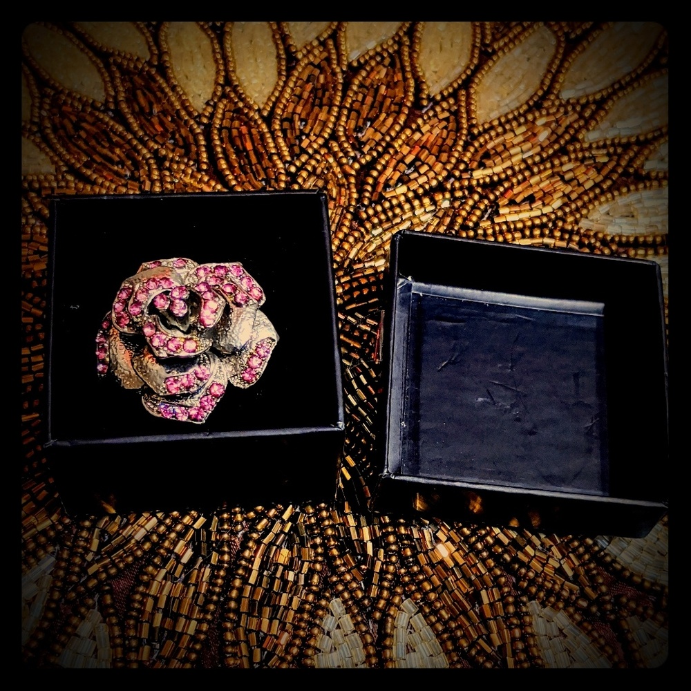 3 for $10 jewelry pink and silver adjustable ring